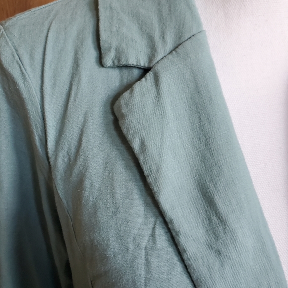 🍍Aqua Linen Blazer - Picture 6 of 9